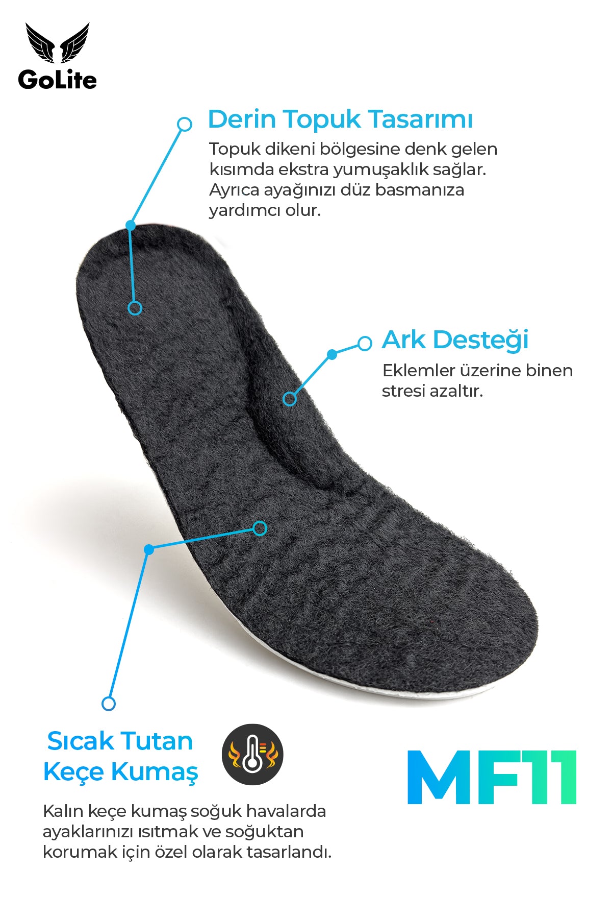 GoLite Bebek ve Çocuk Ayakkabı Tabanlığı