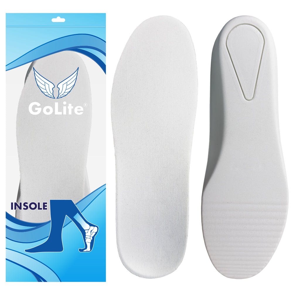 GoLite MZ15 Gizli Topuk Yükseltici Tabanlık – beyaz, üstten ürün fotoğrafı