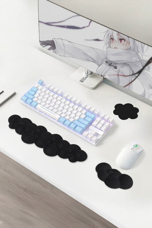 GoLite Bulut Şekilli Klavye ve Mouse Bilek Desteği Seti