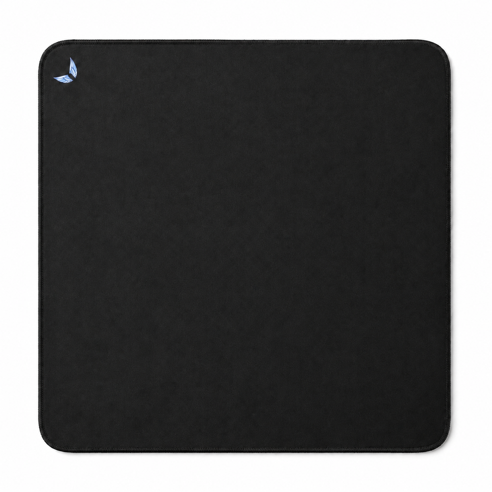 GoLite Basic Dikişli Mousepad – siyah, 50x50 cm, üstten ürün fotoğrafı