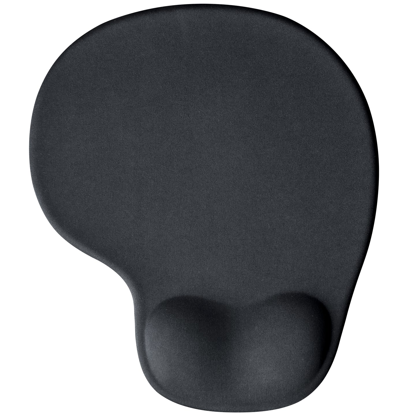 Bilek Destekli Mousepad Ergonomik Kaymaz Taban Siyah Mousepad - Oval