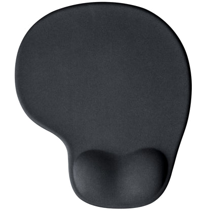 Bilek Destekli Mousepad Ergonomik Kaymaz Taban Siyah Mousepad - Oval