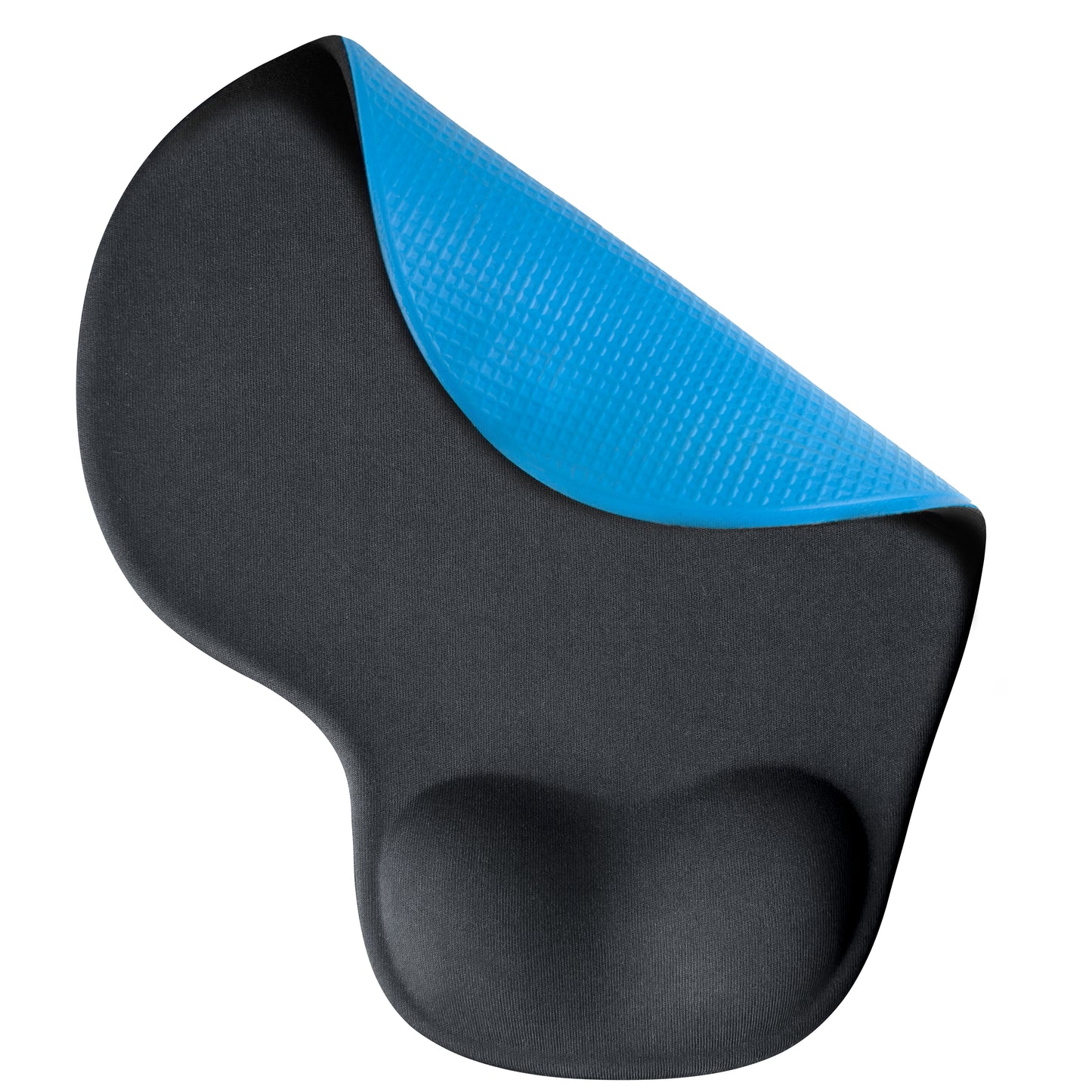 Bilek Destekli Mousepad Ergonomik Kaymaz Taban Siyah Mousepad - Oval