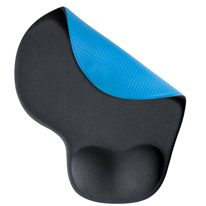 Bilek Destekli Mousepad Ergonomik Kaymaz Taban Siyah Mousepad - Oval