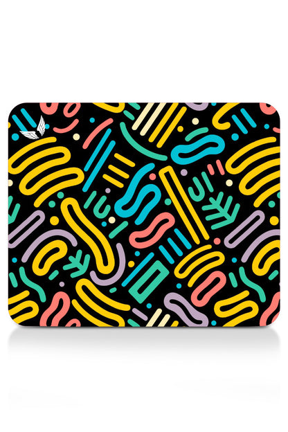GoLite Classic Mousepad – Retro deseni, 27x23 cm, açılı ürün fotoğrafı