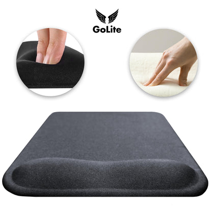 Bilek Destekli Mousepad Ergonomik Kaymaz Taban Siyah Mousepad - Dikdörtgen