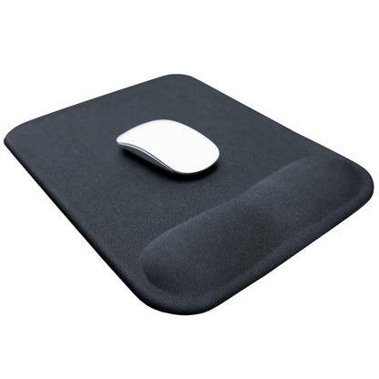 Bilek Destekli Mousepad Ergonomik Kaymaz Taban Siyah Mousepad - Dikdörtgen