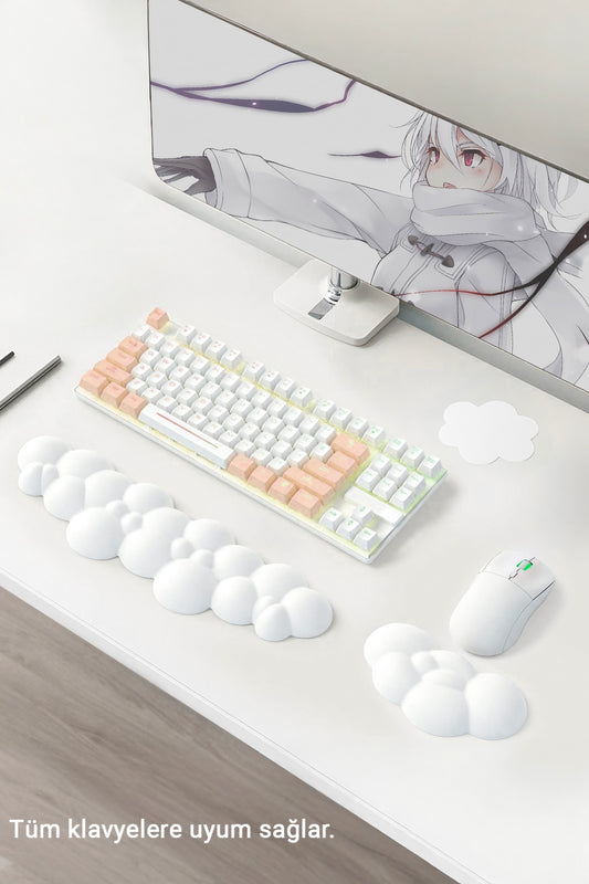 GoLite Bulut Klavye ve Mouse Bilek Desteği Seti