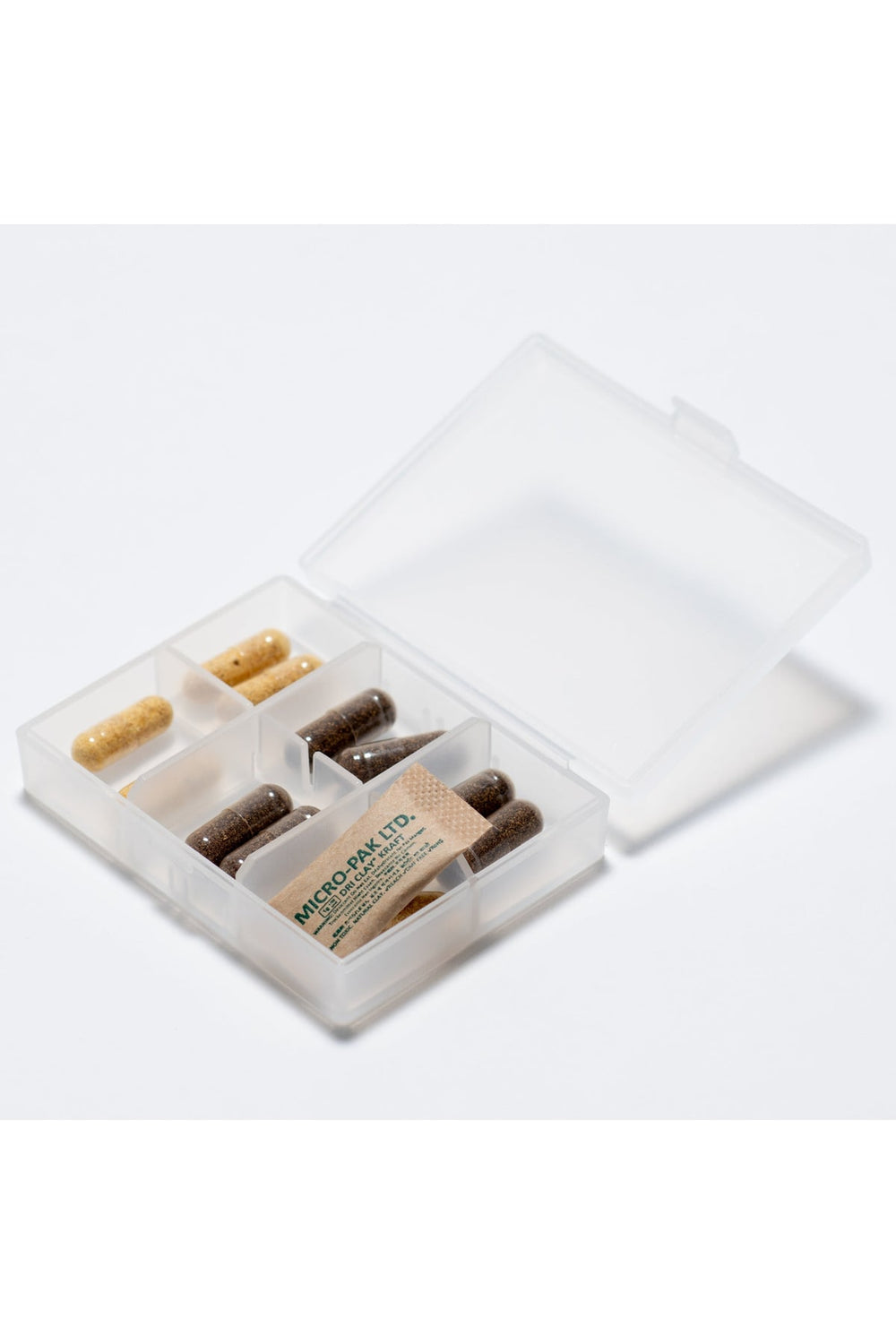 Hap kutusu içinde Micro-Pak 1 gram nem alıcı kese
