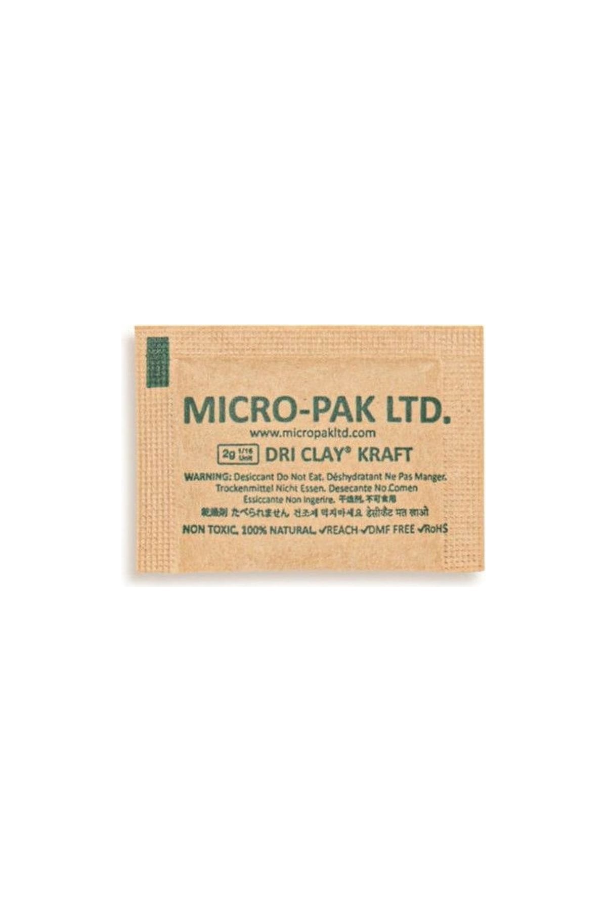 Micro-Pak Dri Clay Kraft 2 gram nem alıcı kese