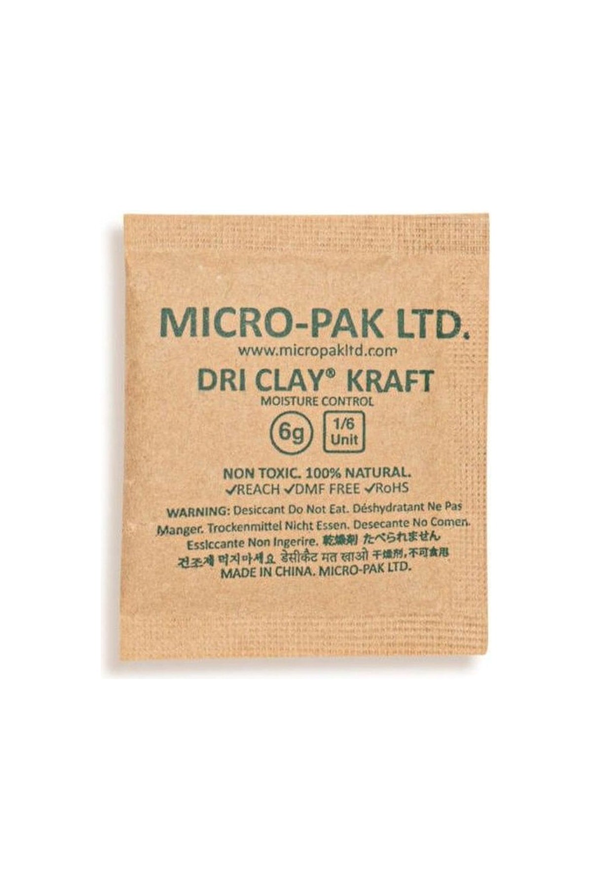 Micro-Pak Dri Clay Kraft 6 gram nem alıcı kese