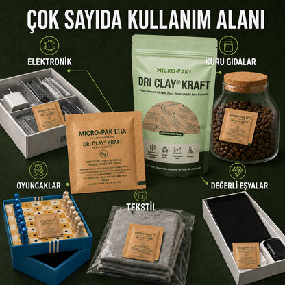 Çok sayıda kullanım alanı - elektronik, kuru gıda, tekstil, değerli eşyalar
